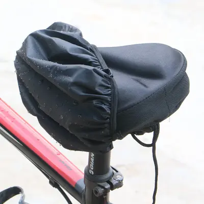 Universal Bicycle Saddle Rain Cover, Waterproof and Dustproof, Portable