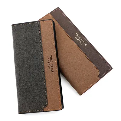 Men's Long Wallet, Embossed Pattern, Multi-Card Slots, Large Capacity - 3