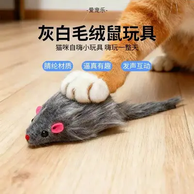 Katzenspielzeug-Set mit Maus, raschelndes Geräusch, langlebiges interaktives Katzenspielze - 3