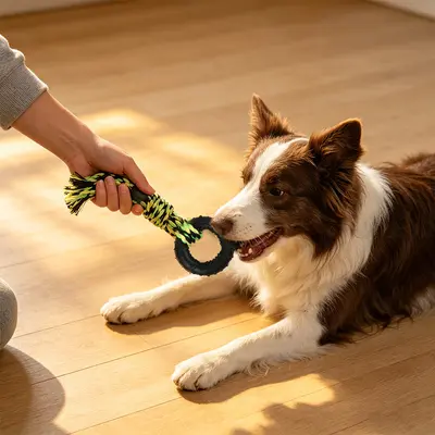 Çiğnemeli halat oyuncak seti, köpek ve kedi için