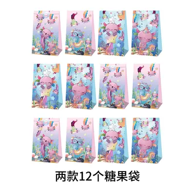 Cross-border New Salamander Candy Bag Themed Decoration for Kids and Adults Birthday Party Decoration Birthday Party Supplies