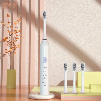 Adult Electric Sonic Toothbrush, Waterproof, USB Rechargeable, Soft Bristles - 3