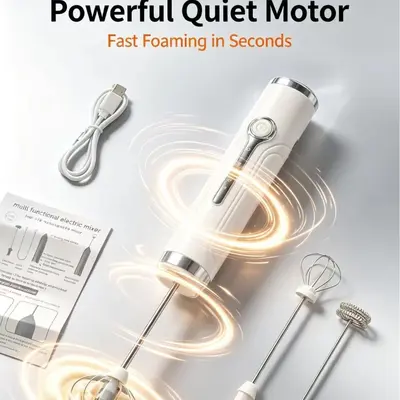 Cross-border bestselling electric egg beater milk frother coffee foamer whisk milk mixer cordless egg beater