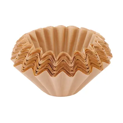 Bowl-Shaped Drip Coffee Filter Paper Unbleached Wood Pulp - 7