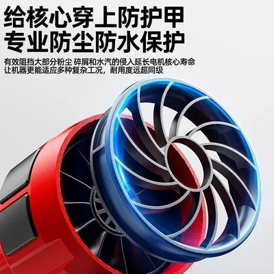 跨境锂电涡轮暴风机吹风机大功率工业级鼓风机无线手持款吹尘器