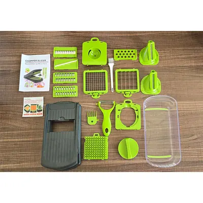Multi-functional vegetable cutter, home kitchen tool, grater, chopper, slicer, cylinder, multi-functional vegetable cutting apparatus. - 12