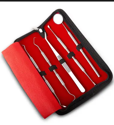 Diş hekimi aletleri seti, diş temizleme, tartar çıkarıcı - 10
