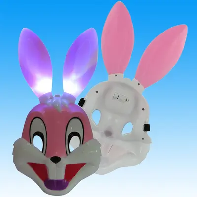 Glowing Children's Hero, Rabbit and Pumpkin Role-Play Masks for Halloween