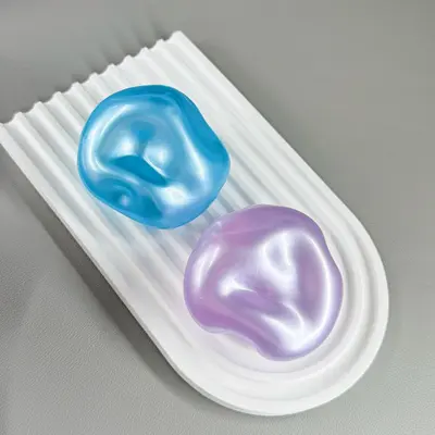 Sıkmalı Pearlescent Vazelin Stres Topu, 6 Renk - 5