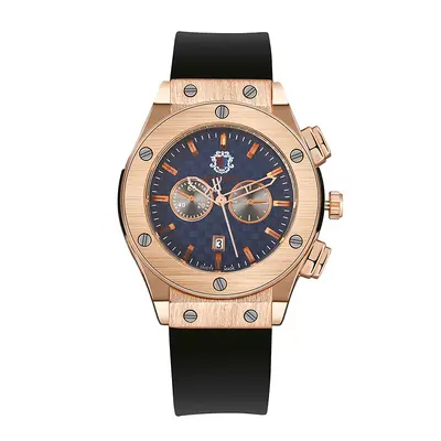 Men's quartz watch, silicone strap, waterproof - 9