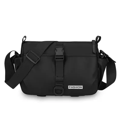 Men's Single Shoulder Bag, Large Capacity, PU Leather Look, Multi-Pocket - 8