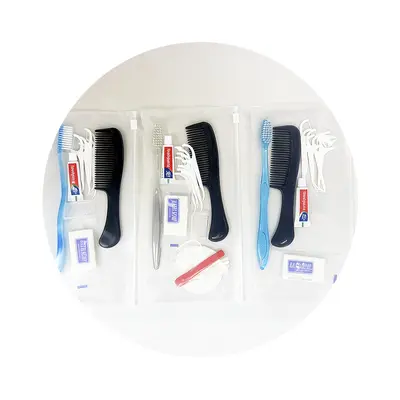外贸出口酒店一次性洗漱套装牙刷梳子牙线组合宾馆民宿专用量大价