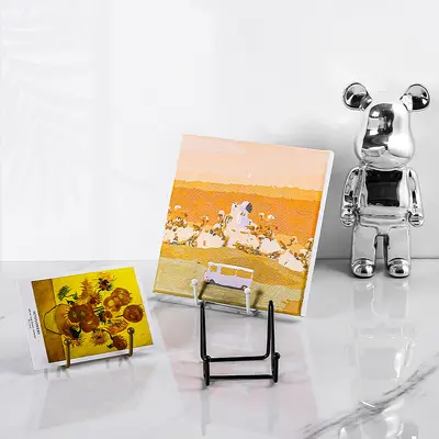 Ev fotoğraf çerçevesi fotoğraf demir braket basit İskandinav tarzı resim çerçevesi sertifikası düz metal braket süs dekoratif raf