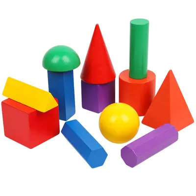 12 ilköğretim okulu matematik öğretim yardımcıları stereo geometrik model küp silindir şekli büyük parçacık yapı taşı oyuncaklar