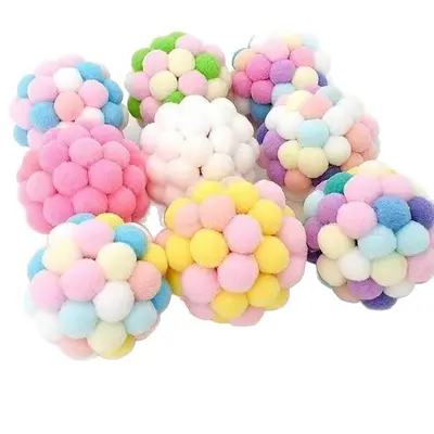 Self-Play Cat Teaser Wand with Plush Ball and Bell