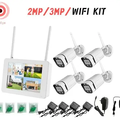 WiFi-Set drahtlose Überwachungsanlage mit Display, WiFi NVR Rekorder, drahtlose Überwachungsanlage - 3
