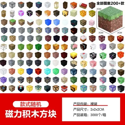 Minecraft Manyetik Bloklar Komple Set Rol Yapma Oyuncakları Mıknatıs Mini Dünya Manyetik Yapı Taşları.