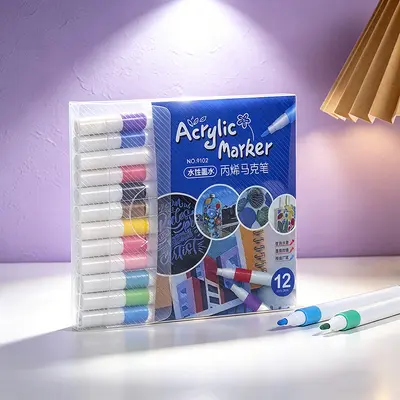 Auswaschbare Acrylmarker für Kinder - 6