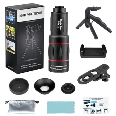 Sınır ötesi toptan 18X 28X 36X cep telefonu harici telefoto lens yüksek çözünürlüklü monoküler teleskop konser fotoğrafçılığı - 9