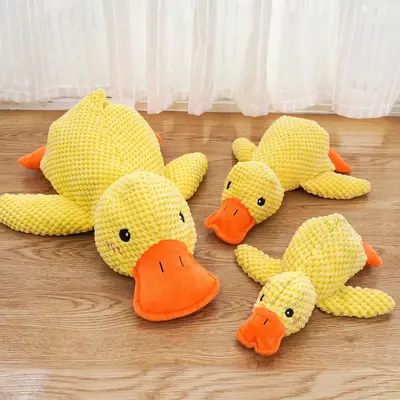 Squeaky Chew-Resistant Plush Dog Toy for Teething and Chewing - 4