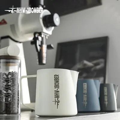 304 paslanmaz çelik latte art süt köpürtme kabı, timsah 5.0
