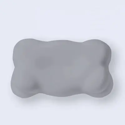 Cloud-shaped memory foam pillow with neck support - 9