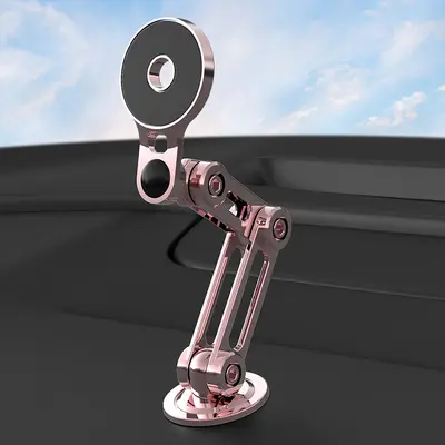 Car Phone Holder, Metal Alloy, Magnetic, Rotating, Foldable - 10