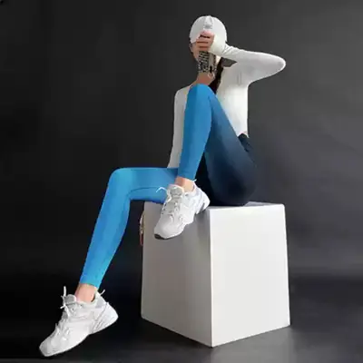 Ombre Yoga Pants Elastic Quick-Drying Breathable - 9