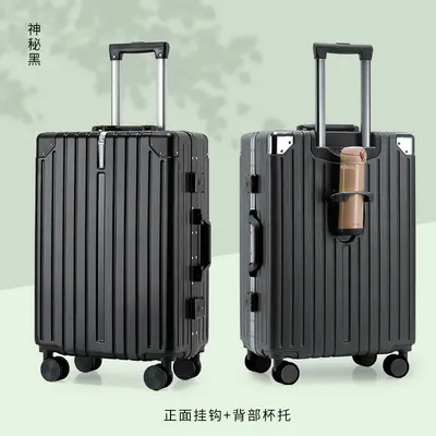 Aluminum Frame Suitcase, 360° Spinner Wheels, Combination Lock - 9