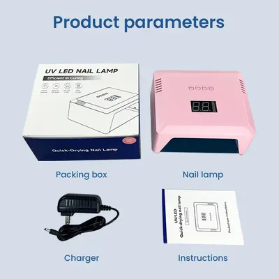 Çift LED ışık UV tırnak lambası 120W zamanlayıcılı - 5