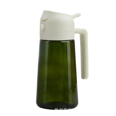 Yağ şişesi toptan sınır ötesi 470ml cam yağ şişesi ev kullanımı için büyük kapasiteli sprey ve dökme entegre yağ şişesi damlatmayan sprey ve dökme çift kullanımlı. - 6
