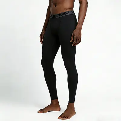 Men's Quick-Dry Color-Block Compression Sports Tights - 6