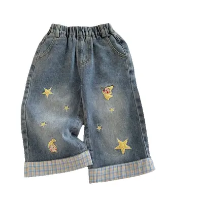 Girls' Straight-Leg Jeans, Autumn Style