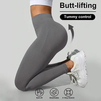 Tight Yoga Pants for Women, High Waist, Butt-Lifting, High Stretch Set - 7