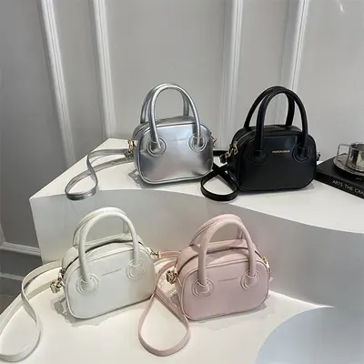 Women's Small Square Crossbody Bag, Minimalist, Single Shoulder Strap - 5