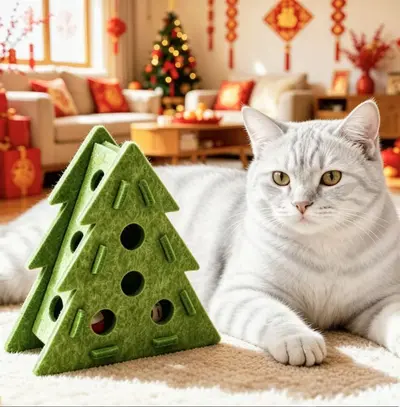 Moving Cat Toy Ball with Bell, Hollow Self-Play Interactive Design - 9