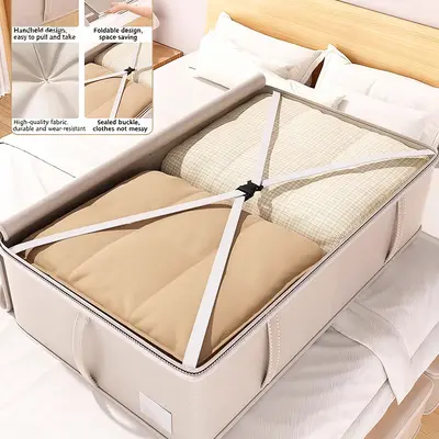 Unterbett-Aufbewahrungsbox, große Kapazität, für Bettdecken und Daunenjacken
