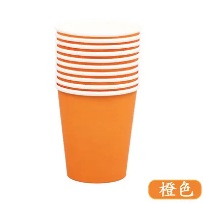 Renkli Kağıt Bardak 250 ml, Kalın, Tek Kullanımlık, Anaokulu El İşi DIY, Karışık Renk - 11