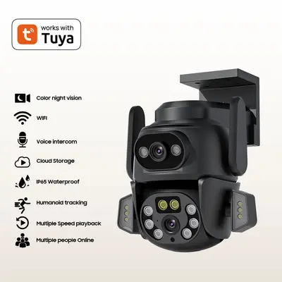TUYA smart security camera, HD night vision, WiFi - 2
