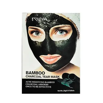 Bamboo Charcoal Face Mask, Blackhead Remover Peel-Off Nose Mask