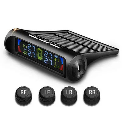 Solar TPMS Tire Pressure Monitor Wireless Tire Pressure Monitoring Tire Pressure Sensor for Vehicles - 11