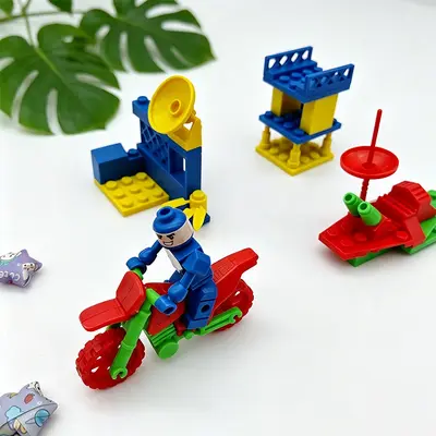 【绝地吃鸡积木】益智幼儿园玩具DIY拼装积木奖品小玩具跨境便宜