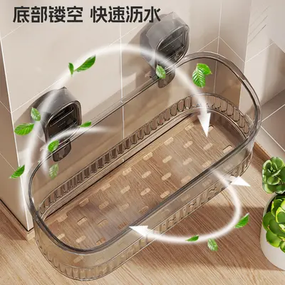 Kitchen wall storage rack, multifunctional, no-drill mounting - 4