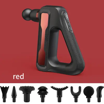 Multi-Head Rechargeable Massage Gun, Portable Muscle and Fascia Massager - 8