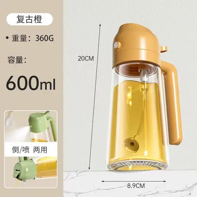 Glass oil spray bottle, spray and pour dual-function - 13