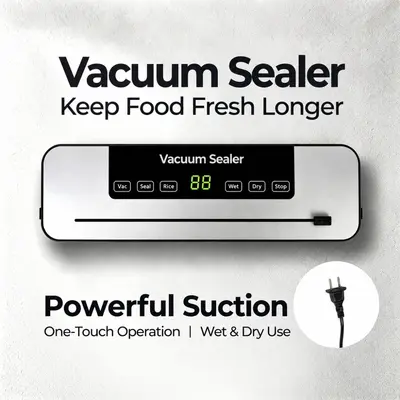 Vacuum sealer fully automatic food packaging dry and wet use - 12