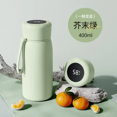 316 Stainless Steel Thermos Cup, Large Capacity, Temperature Display - 10