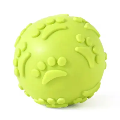Durable TPR Squeaky Bouncy Ball for Small and Medium Dogs - 7