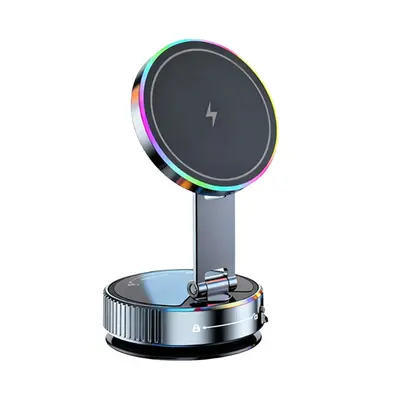 K3 Vacuum Magnetic Car Phone Holder with Wireless Charging - 7
