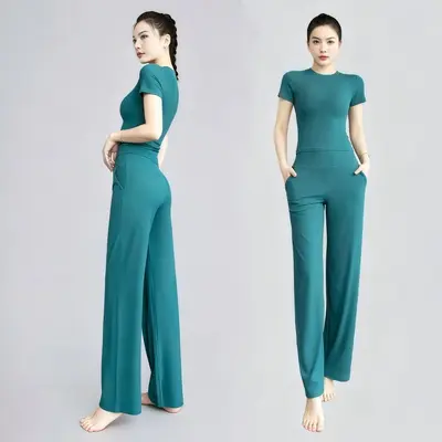 Yoga-Hose, locker, schnelltrocknend, hochelastisch, Damen - 13
